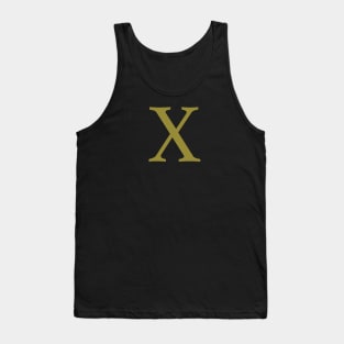 X letter Tank Top